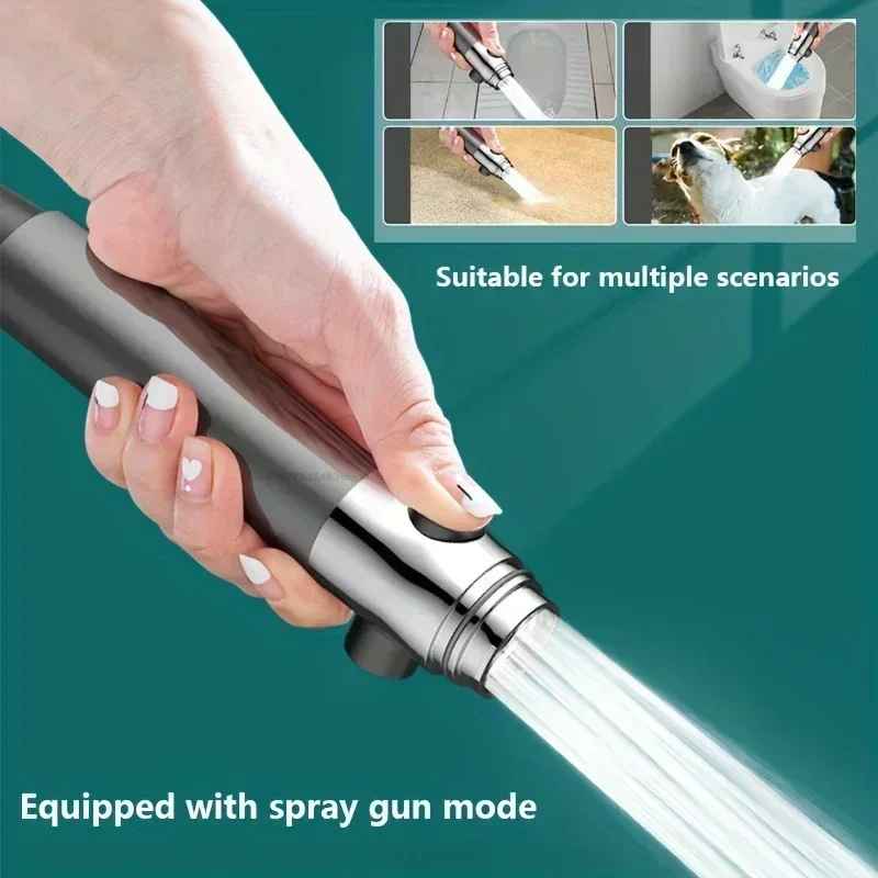 Filter shower head, high pressure shower knobs, shower head with one key stop, water massage shower system, bathroom accessories