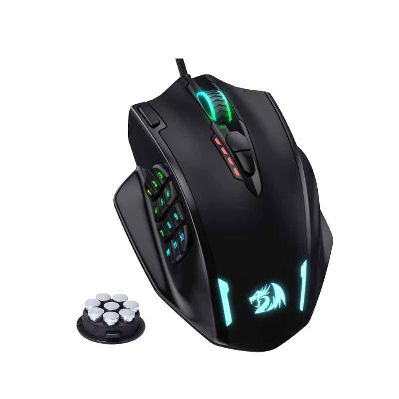 Redragon M908 High-Precision Gaming Mouse โ RGB, Wired, 12400 DPI