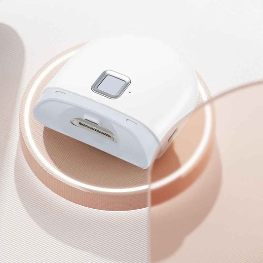 Automatic electric nail clipper with LED light, nail polishing grinder for children and adults, portable manicure tools